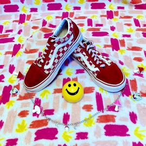 ✨Red Checkered Vans✨